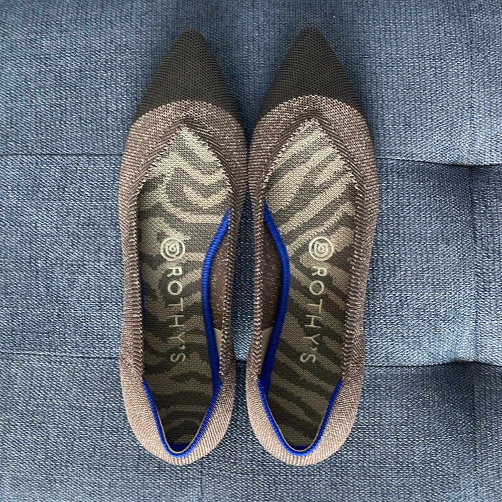 Rothy’s Twilight Metallic Captoe size 8